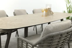 Taste Puglia/Manolo 6-persoons Deens ovale tuinset 240x103 cm. - Terre