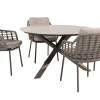 Taste Puglia/Prado 4-persoons ronde dining tuinset Ø130 cm. - Terre