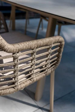 Taste Puglia/Prado 4-persoons ronde dining tuinset Ø130 cm. - Teak/Latte