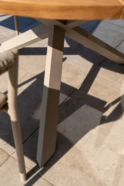 Taste Puglia/Prado 6-persoons ronde dining tuinset Ø160 cm. - Teak/Latte