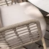 Taste Puglia rope low dining tuinstoel - Latte