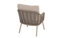 Taste Puglia rope low dining tuinstoel - Latte