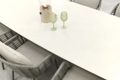 Taste Puglia/Soreno deens ovale tuinset voor 6 personen 240x110 cm. - Terre