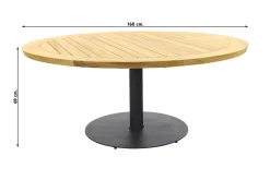Taste Saba low dining tafel - Ø160 cm. ronde tuintafel