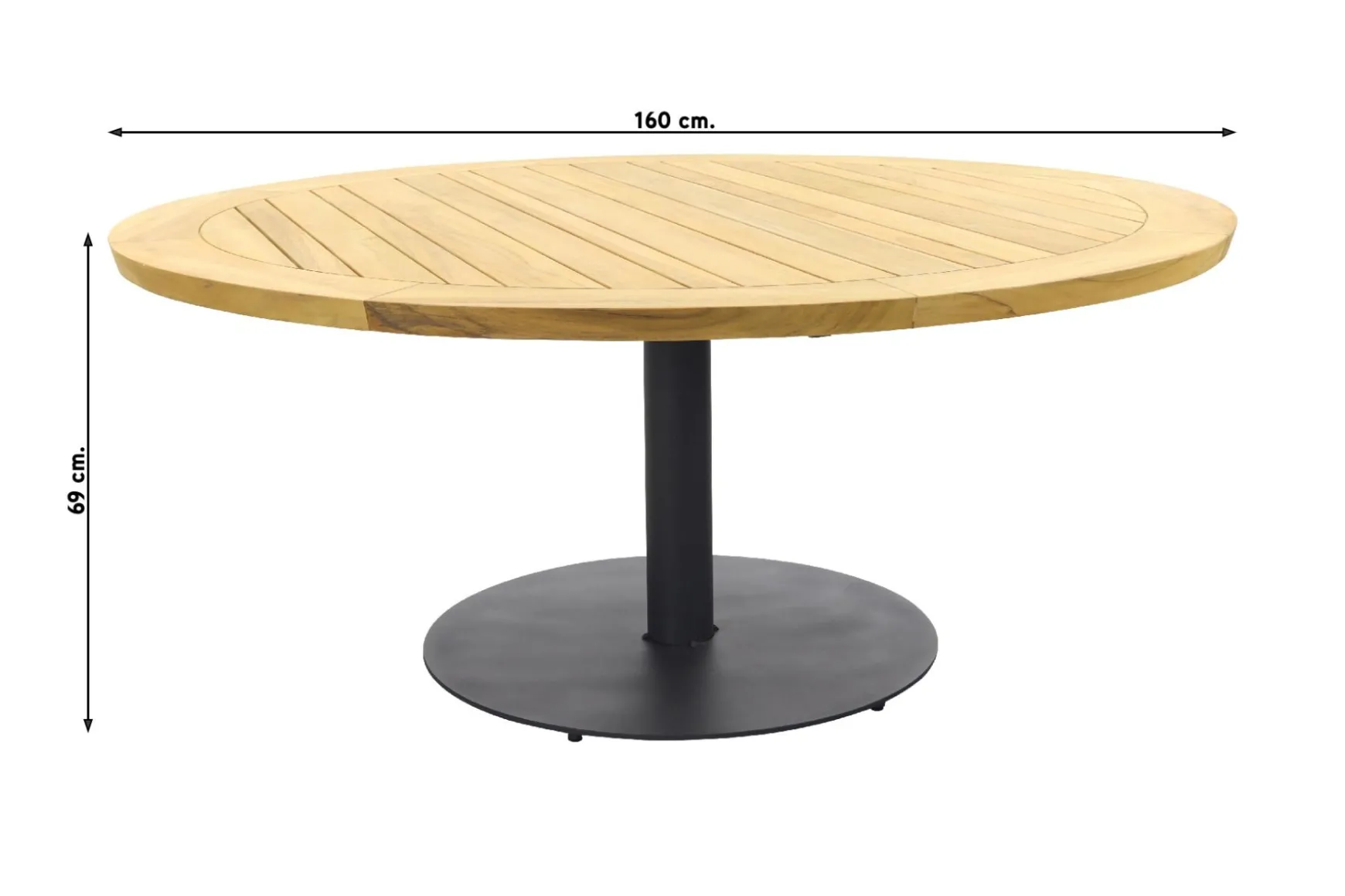 Taste Saba low dining tafel - Ø160 cm. ronde tuintafel