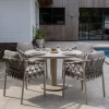 Taste Sarah ronde low dining tuintafel Ø130 cm. - Latte
