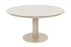 Taste Sarah ronde low dining tuintafel Ø130 cm. - Latte