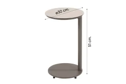 Taste Vic ronde bijzettafel Ø30 cm. - Terre