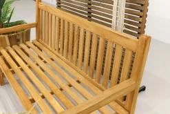 Teak houten tuinbank Bison - 150 cm.
