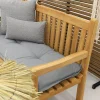 Teak houten tuinbank Bison - 120 cm.