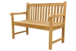Teak houten tuinbank Bison - 120 cm.