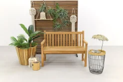 Teak houten tuinbank Bison - 120 cm.