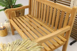 Teak houten tuinbank Bison - 120 cm.