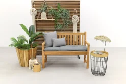 Teak houten tuinbank Bison - 120 cm.