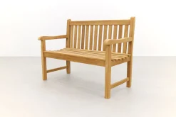 Teak houten tuinbank Bison - 120 cm.