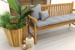 Teak houten tuinbank Bison - 180 cm.