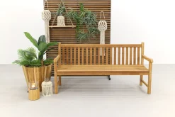 Teak houten tuinbank Bison - 180 cm.