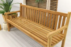 Teak houten tuinbank Bison - 180 cm.