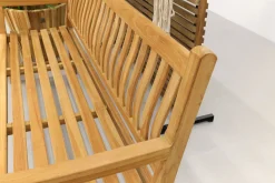 Teakhouten tuinbank Patrick - 180 cm. - Voorgevormde rugleuning