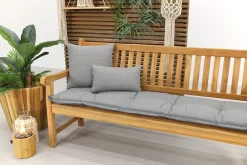 Teakhouten tuinbank Patrick - 180 cm. - Voorgevormde rugleuning