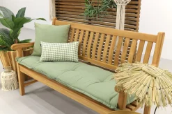 Teakhouten tuinbank Patrick - 150 cm. - Voorgevormde rugleuning