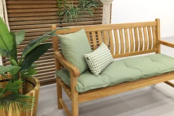 Teakhouten tuinbank Patrick - 150 cm. - Voorgevormde rugleuning