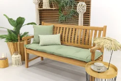 Teakhouten tuinbank Patrick - 150 cm. - Voorgevormde rugleuning