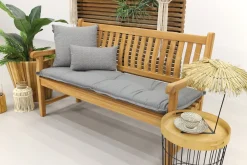 Teakhouten tuinbank Patrick - 150 cm. - Voorgevormde rugleuning
