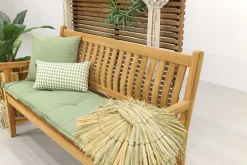 Teakhouten tuinbank Patrick - 150 cm. - Voorgevormde rugleuning
