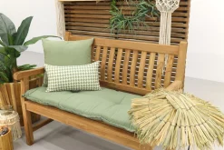 Teakhouten tuinbank Patrick - 120 cm. - voorgevormde rugleuning
