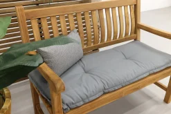 Teakhouten tuinbank Patrick - 120 cm. - voorgevormde rugleuning