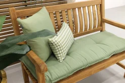 Teakhouten tuinbank Patrick - 120 cm. - voorgevormde rugleuning