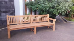 Teakhouten tuinbank Patrick XL - 250 cm.