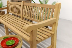 Teakhouten tuinbank Patrick XL - 250 cm.