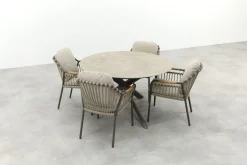 Tenerife/Prado 4-persoons ronde dining tuinset Ø130 cm. - Terre