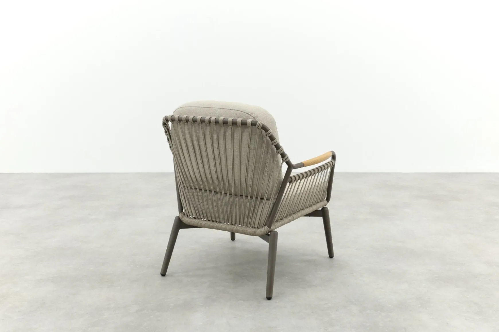 Tenerife rope loungestoel - Terre/Teak