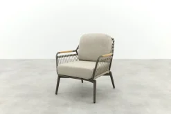 Tenerife rope loungestoel - Terre/Teak