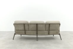 Tenerife 3-zits rope loungebank - Terre/Teak