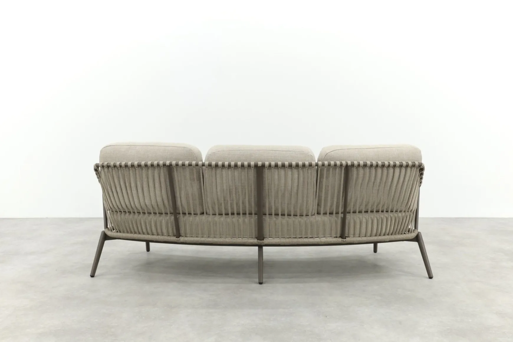 Tenerife 3-zits rope loungebank - Terre/Teak