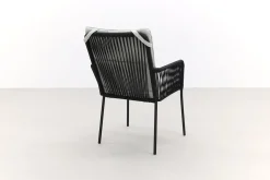 Teresa dining rope tuinstoel - Black