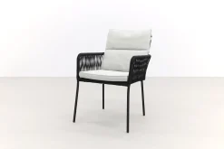 Teresa dining rope tuinstoel - Black