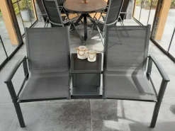 Tete-a-Tete aluminium tuinbank Felix - Antraciet