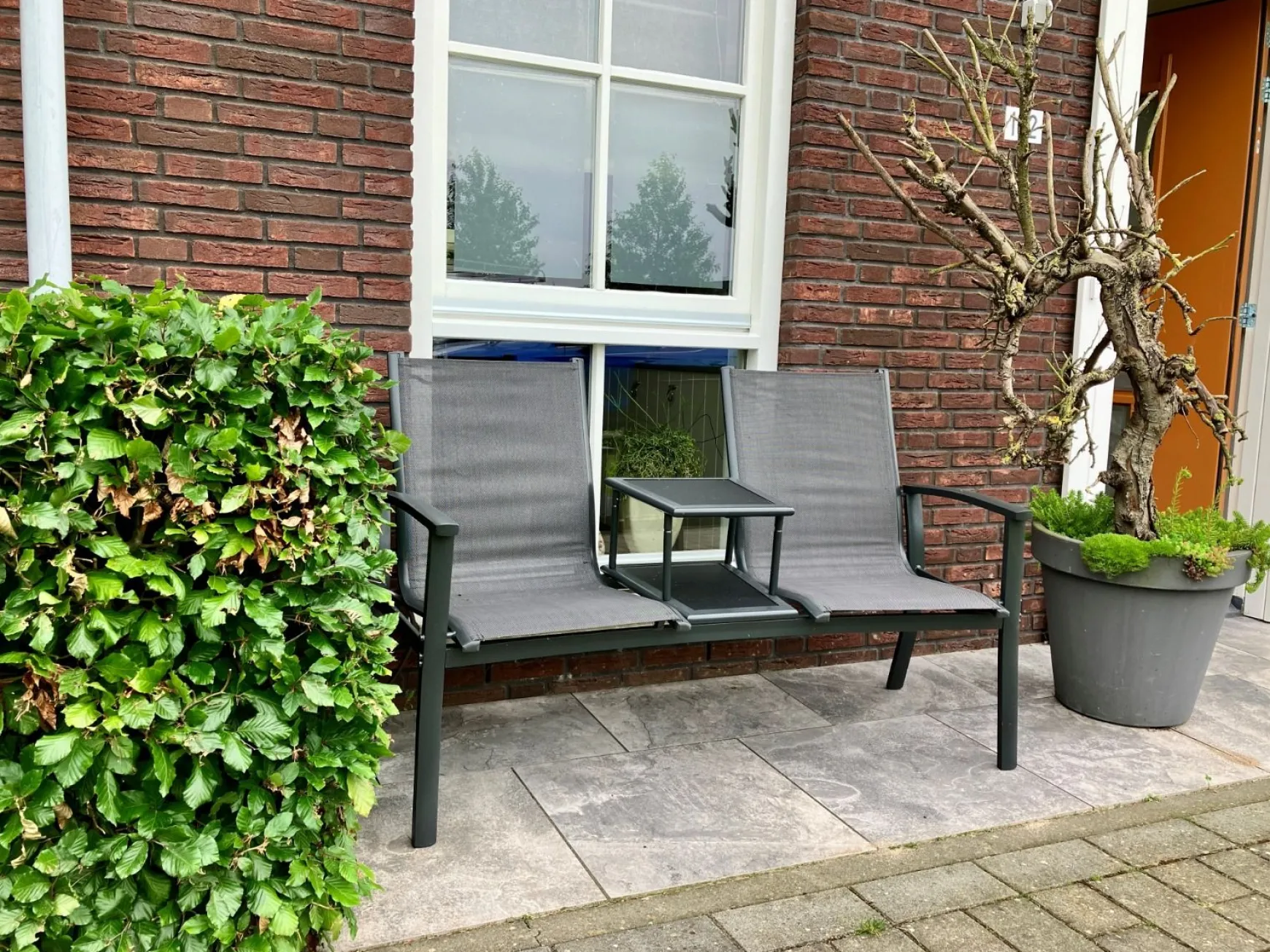 Tete-a-Tete aluminium tuinbank Felix - Antraciet