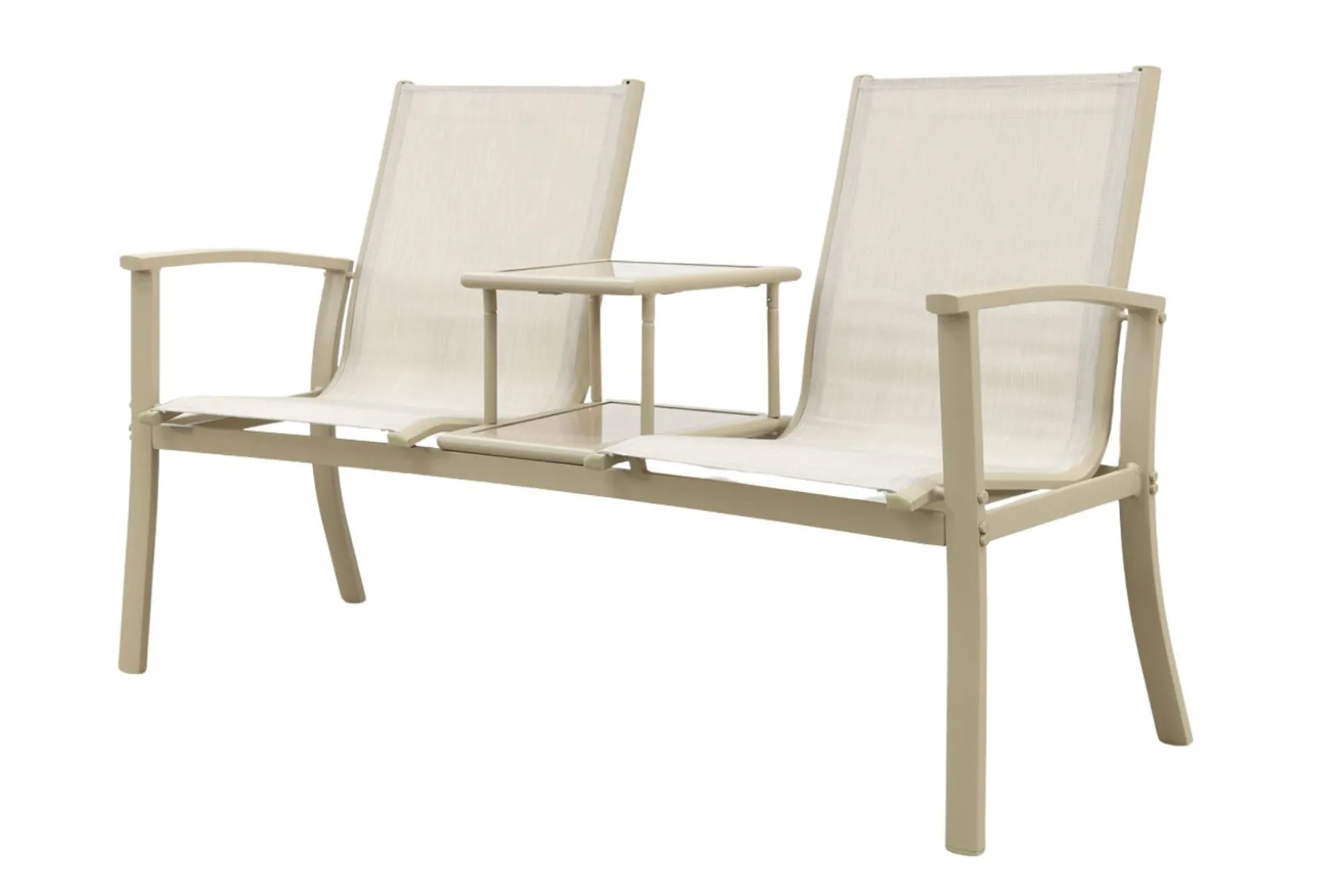 Tete-a-Tete aluminium tuinbank Felix - Latte/Beige