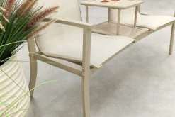 Tete-a-Tete aluminium tuinbank Felix - Latte/Beige