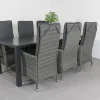 Timber organic grey/Alma 210 cm. tuinset - 7-delig verstelbaar