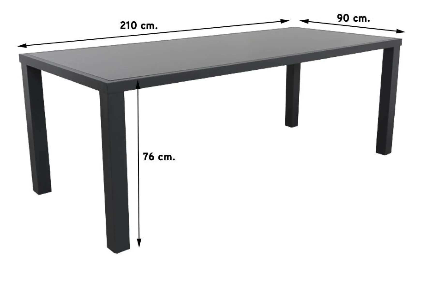 Timber organic grey/Alma 210 cm. tuinset - 7-delig verstelbaar