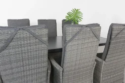 Timber organic grey/Alma 210 cm. tuinset - 7-delig verstelbaar