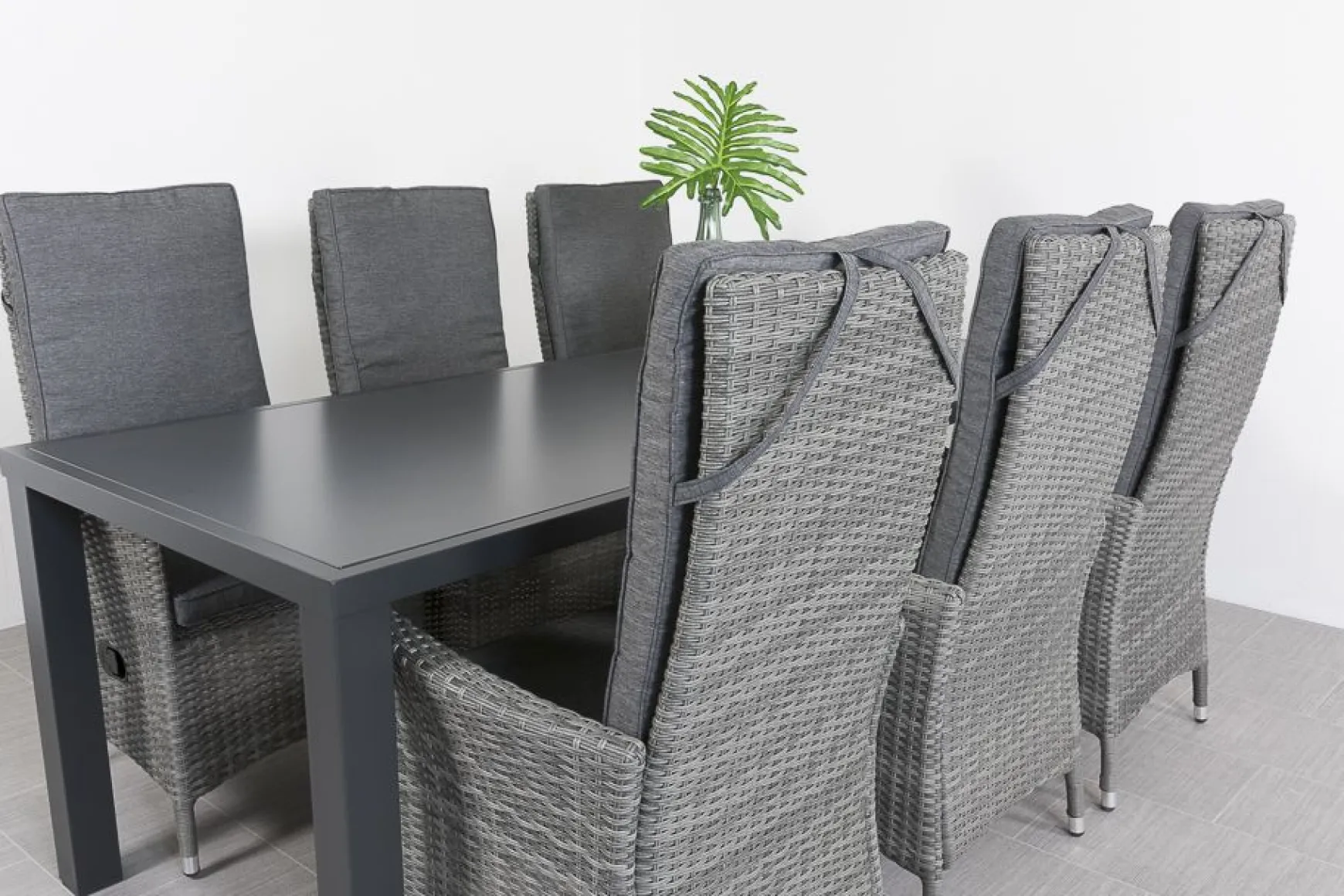 Timber organic grey/Alma 210 cm. tuinset - 7-delig verstelbaar