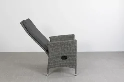 Timber organic grey/Alma 210 cm. tuinset - 7-delig verstelbaar
